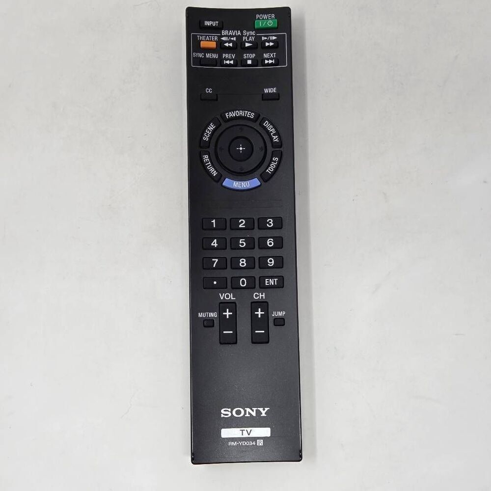 SONY RM-YD034 REMOTE CONTROL FOR BRAVIA SYNC TV OEM GENUINE TESTED WORKS